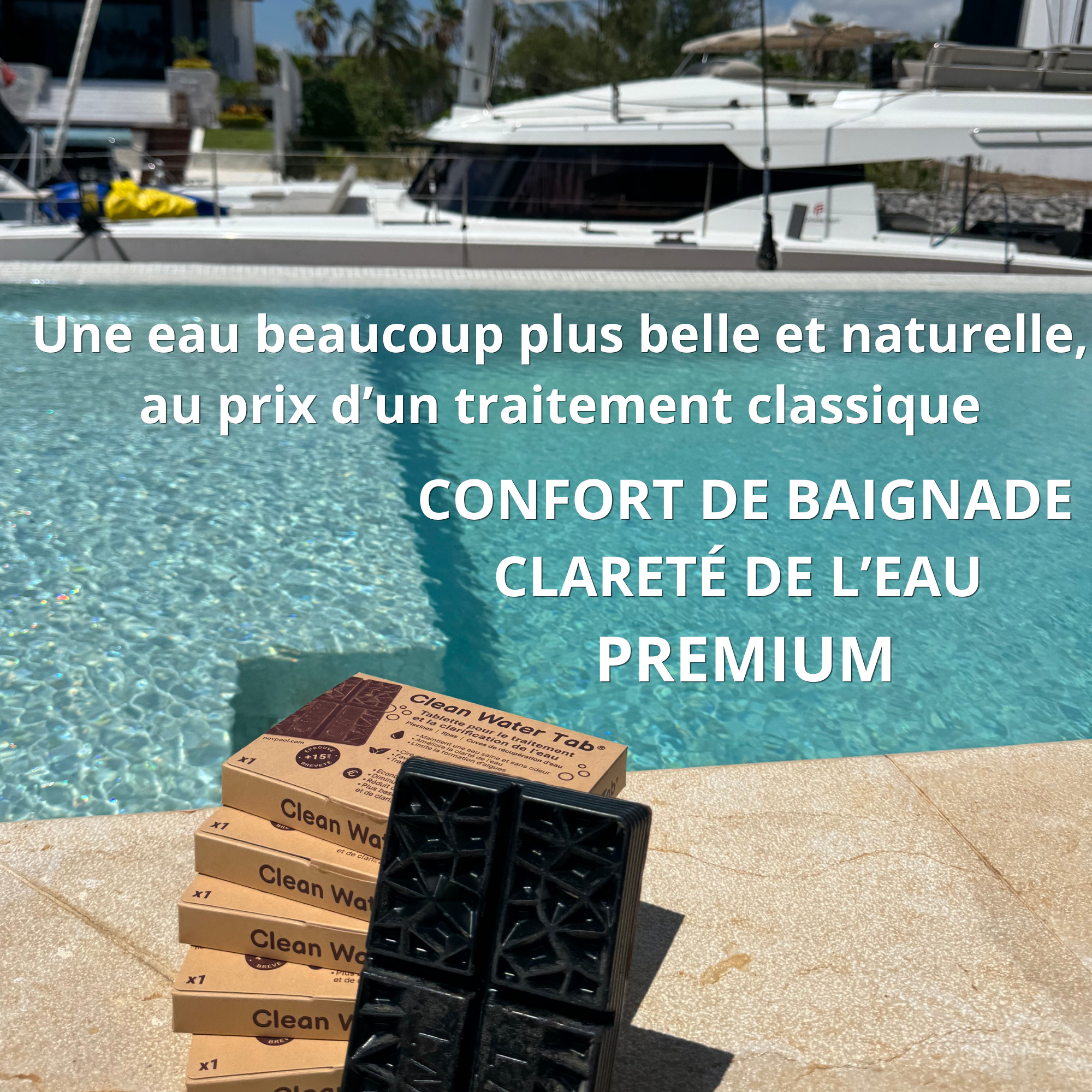 avantages compatibilité tablette clean water tab Novpool piscine